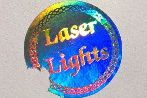 Laser Lights - Destruktív hologram címke